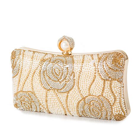 gold clutch purse for wedding.